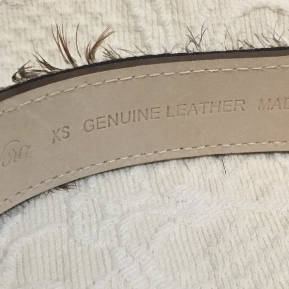 NWOT Genuine Leather feathered brown Belt by TreVero - Picture 6 of 6